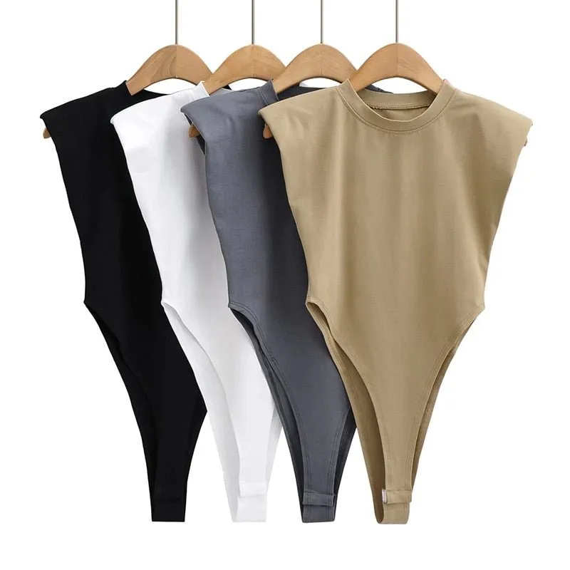 Pre Order:  One-Piece Padded Shoulder Bodysuit