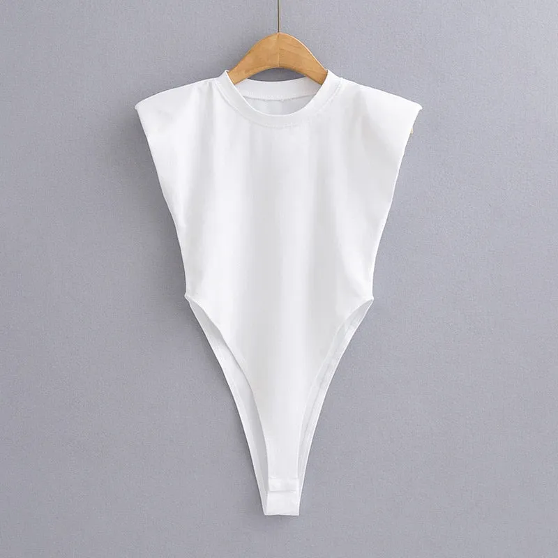 Pre Order:  One-Piece Padded Shoulder Bodysuit