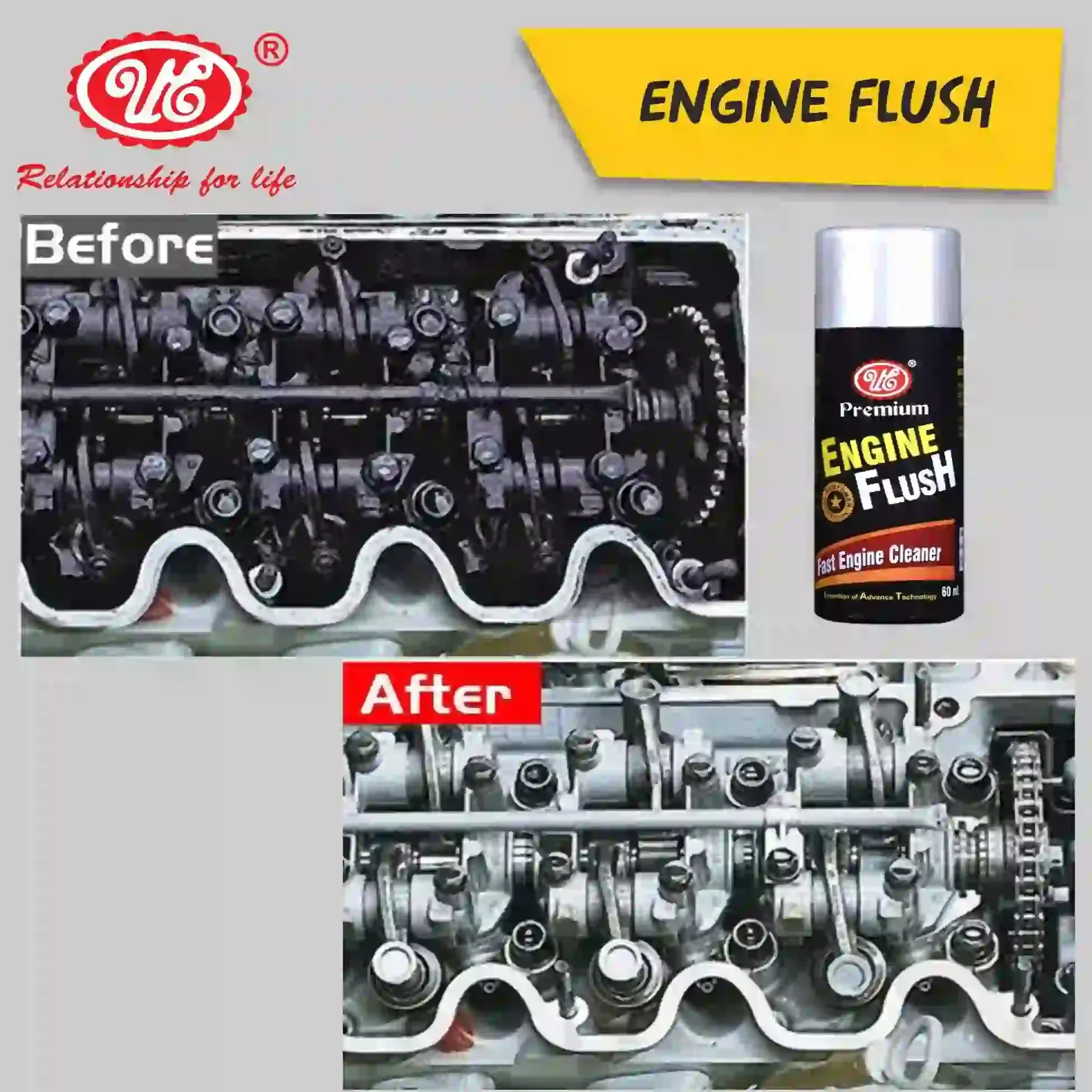 Premium Engine Flush Oil | Engine Oil Treatment Removes Slug & Keep Engine Clean & Safe