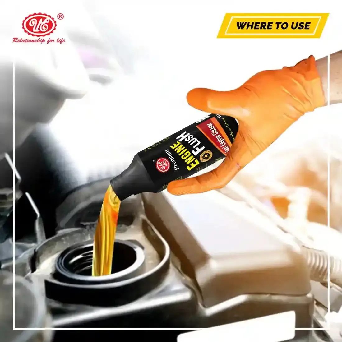 Premium Engine Flush Oil | Engine Oil Treatment Removes Slug & Keep Engine Clean & Safe