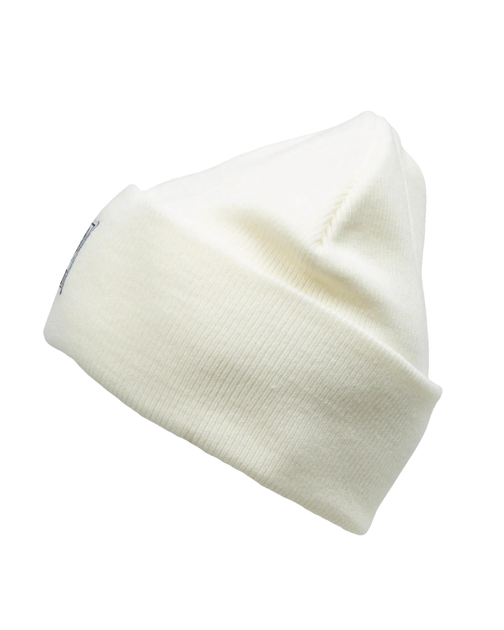 Ribbed Beanie - White