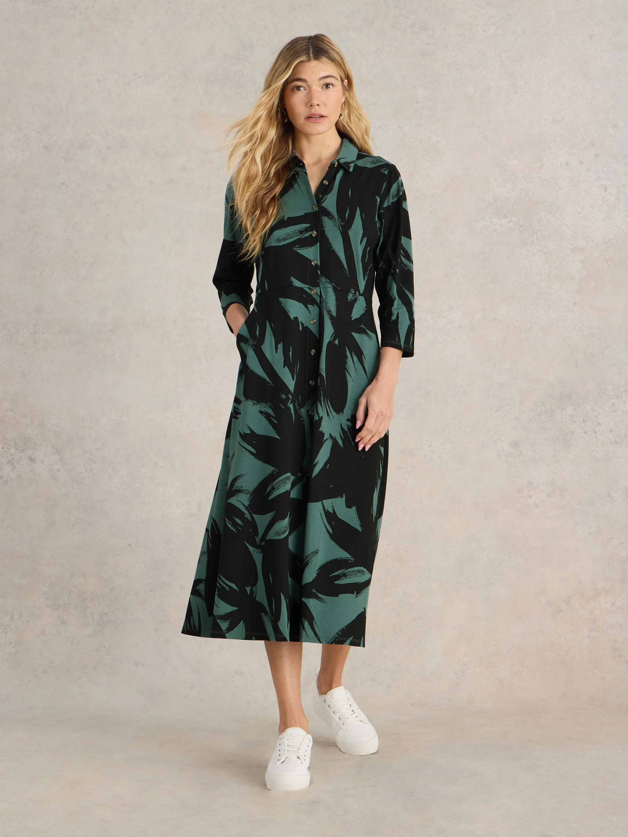 Rua Jersey Shirt Dress