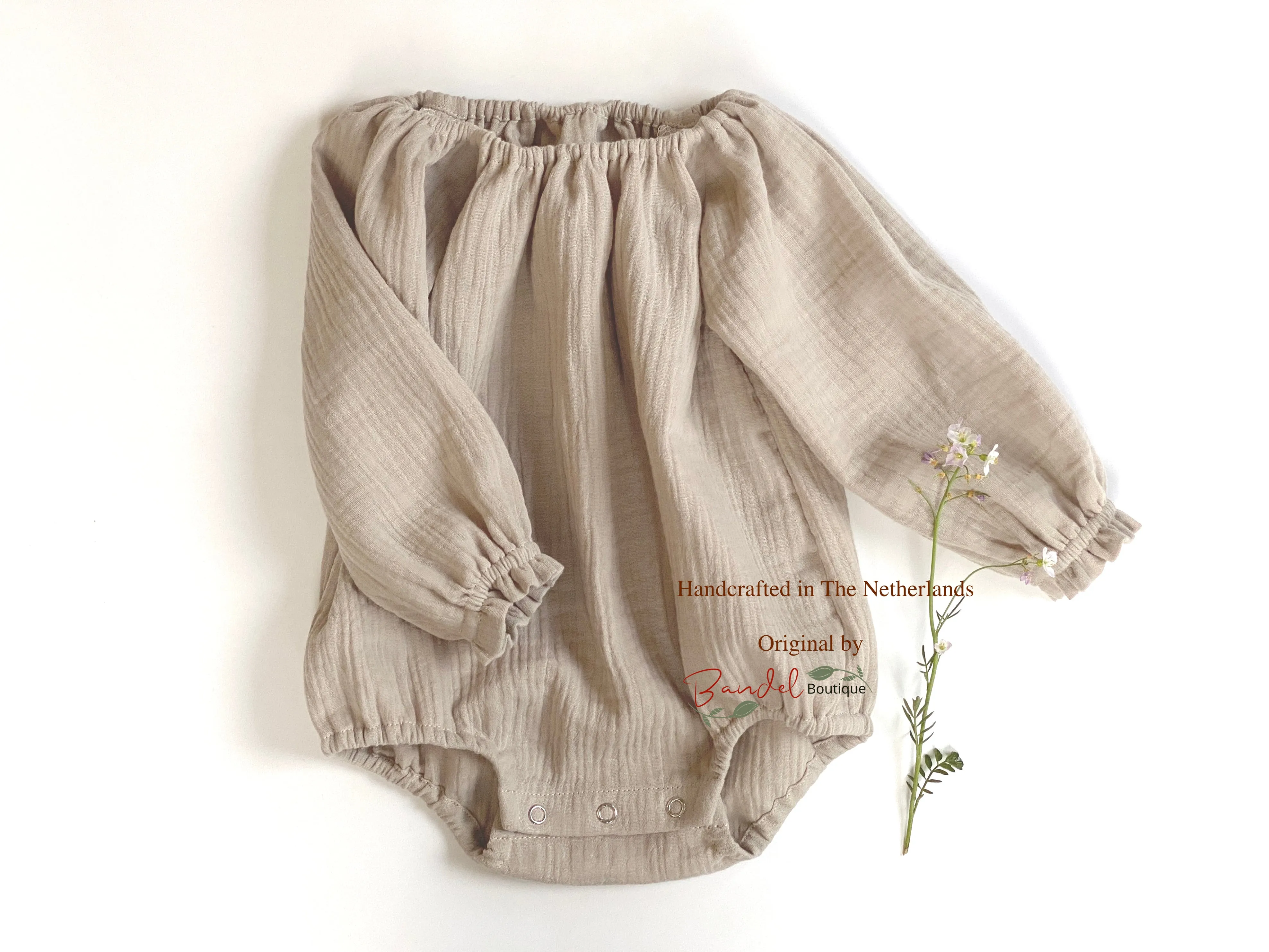 Sand-Brown Romper
