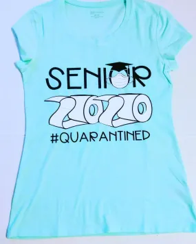 Senior 2020 Quarantine T-shirt -Class of 2020 Shirts with Toilet Paper