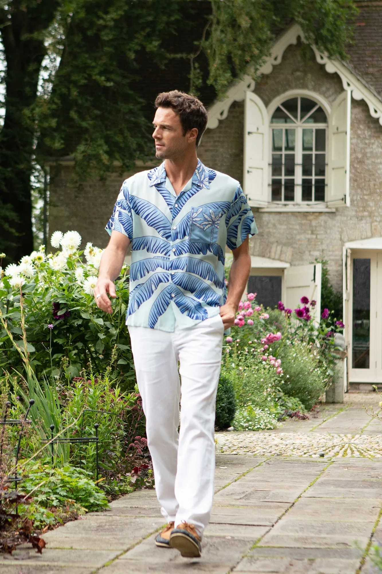 Silk Festival Shirt BANANA TREE