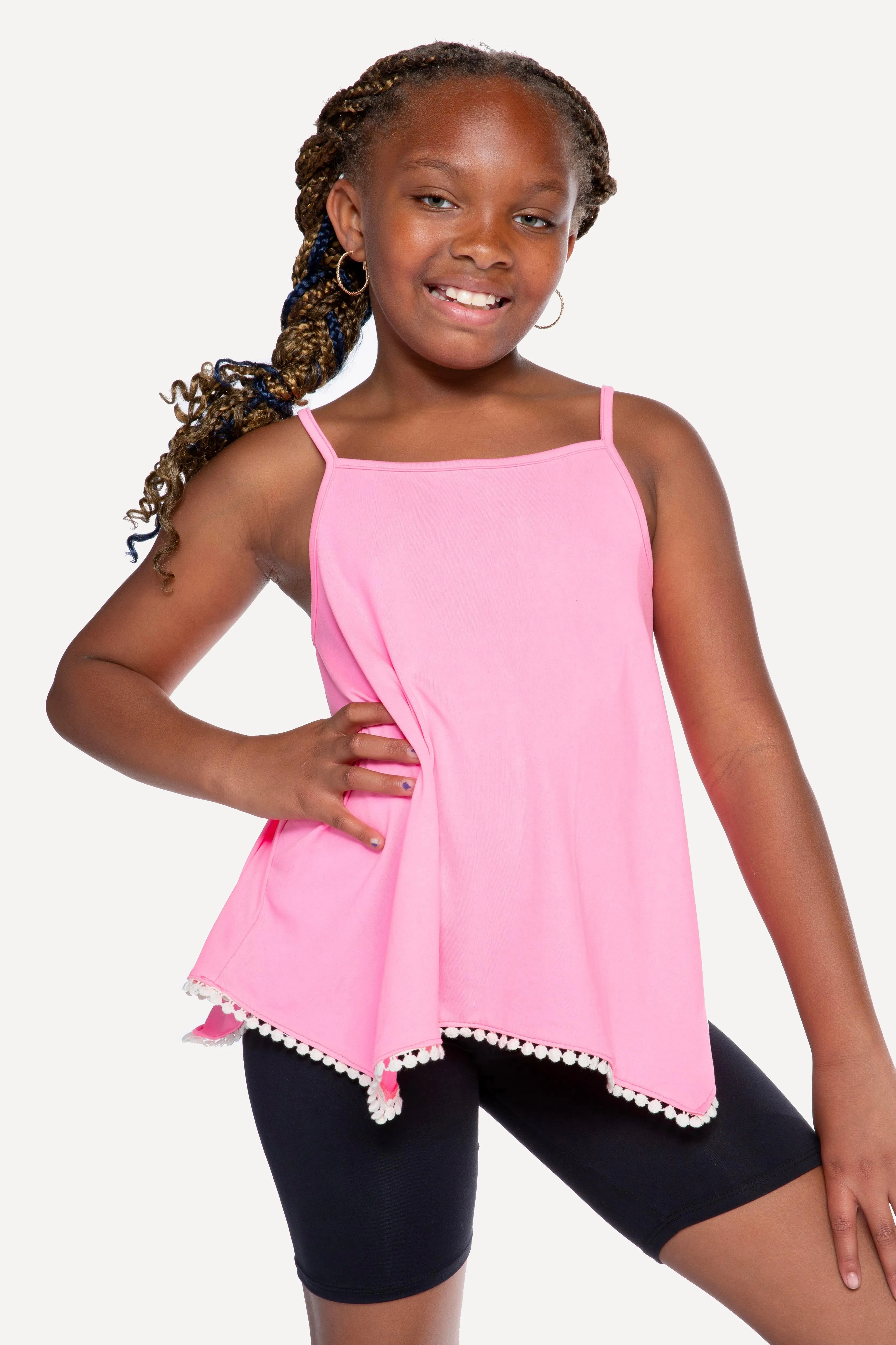 Simply Soft Swing Tank - Neon Barbie Pink