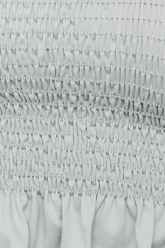 Smocked Tank Crop Top