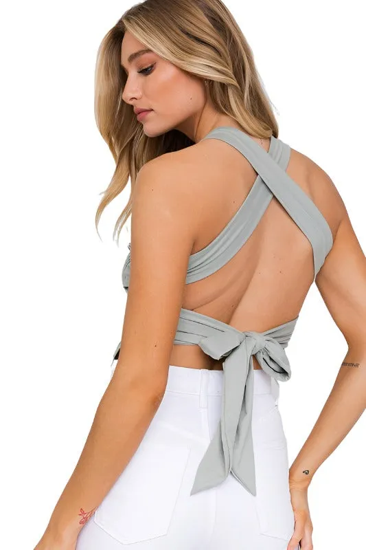 Smocked Tank Crop Top