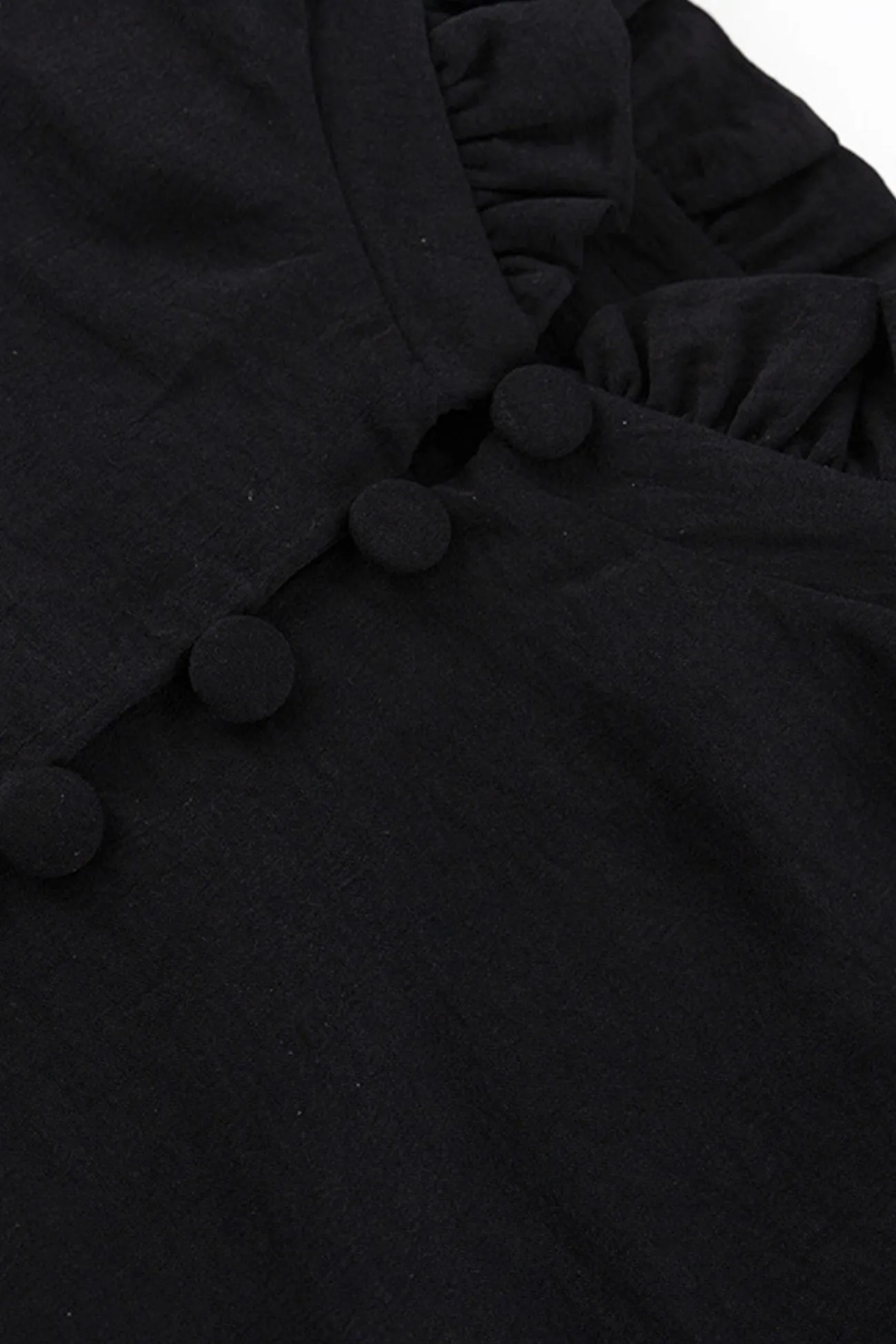 Stand Neck Single-breasted Shirt Dress