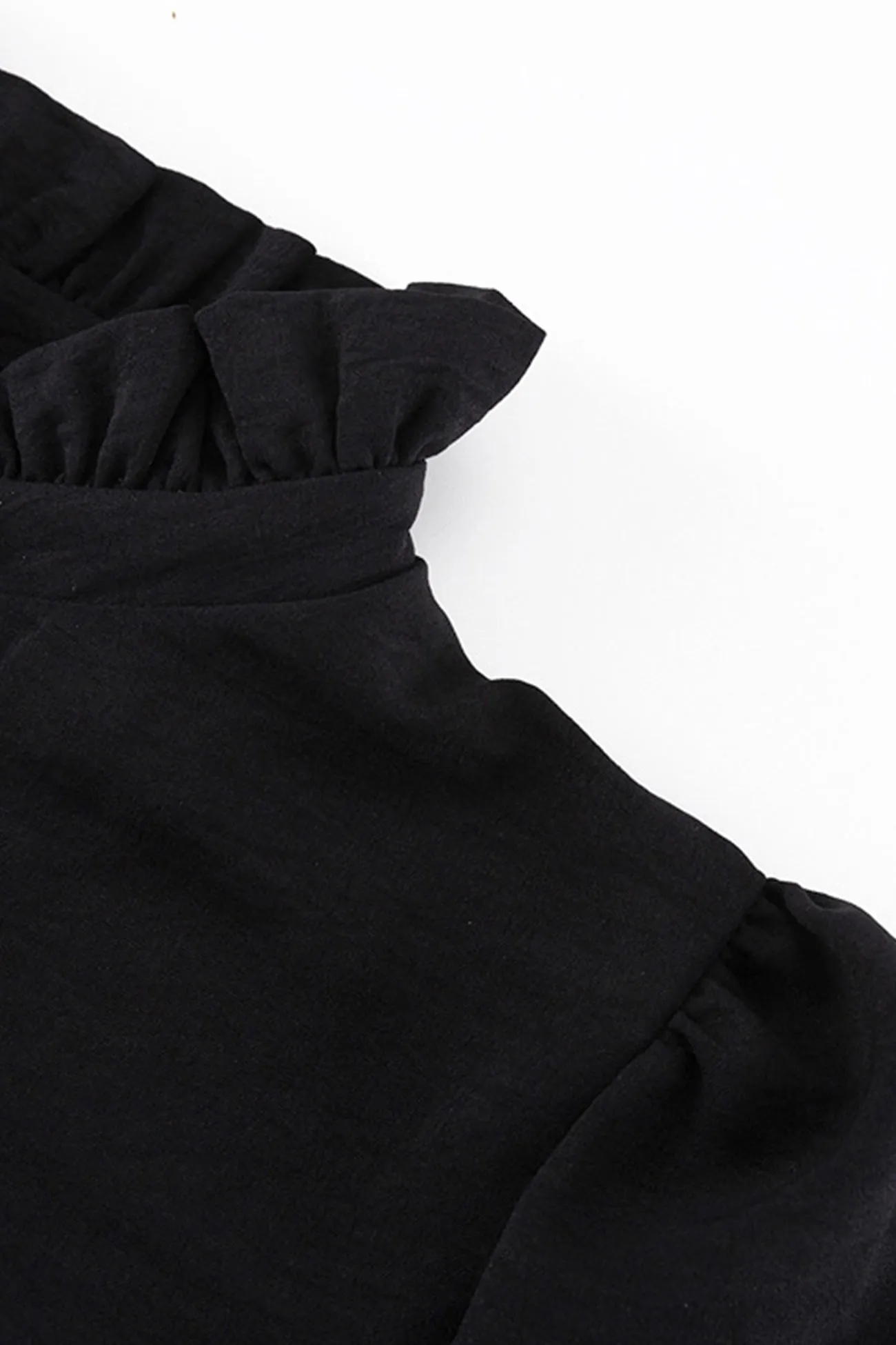 Stand Neck Single-breasted Shirt Dress