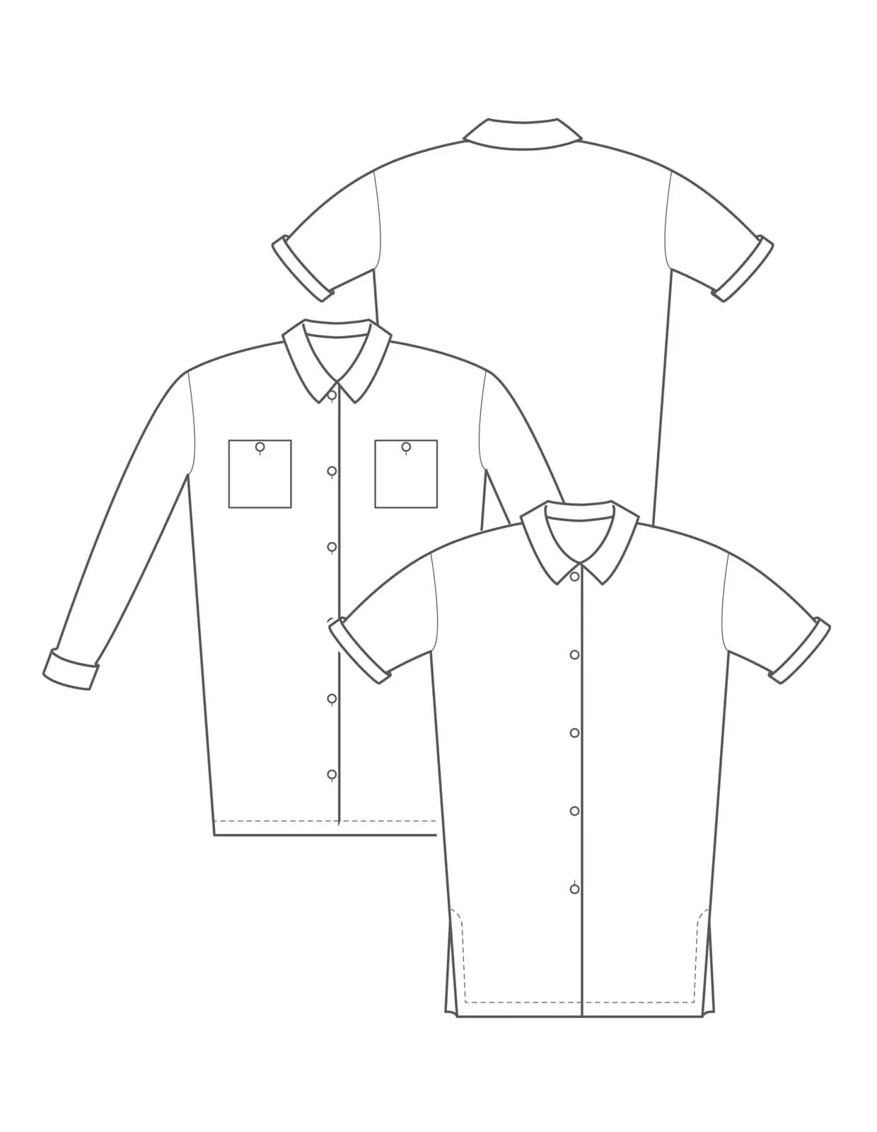 THE OVERSIZED SHIRT DRESS | PDF Pattern