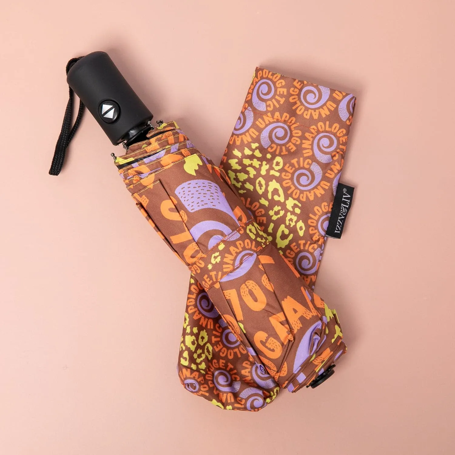 Unapologetic Swirl Came Thru Drippin' Push Button Umbrella