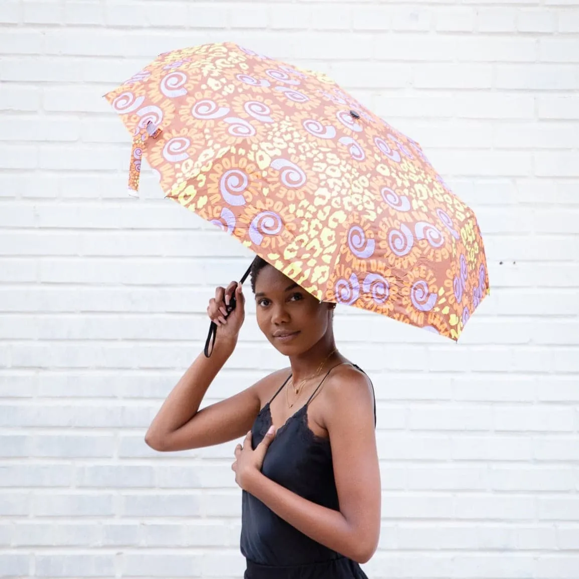 Unapologetic Swirl Came Thru Drippin' Push Button Umbrella