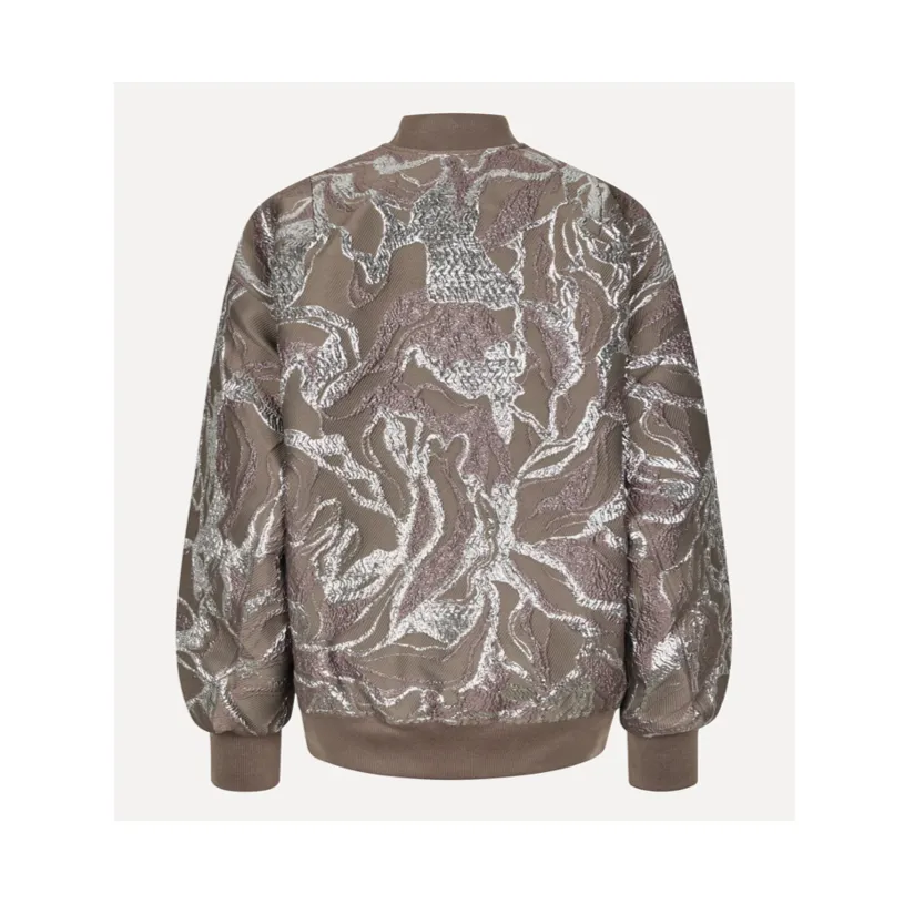 VOLUMINOUS BOMBER JACKET | ABSTRACT FOLIAGE