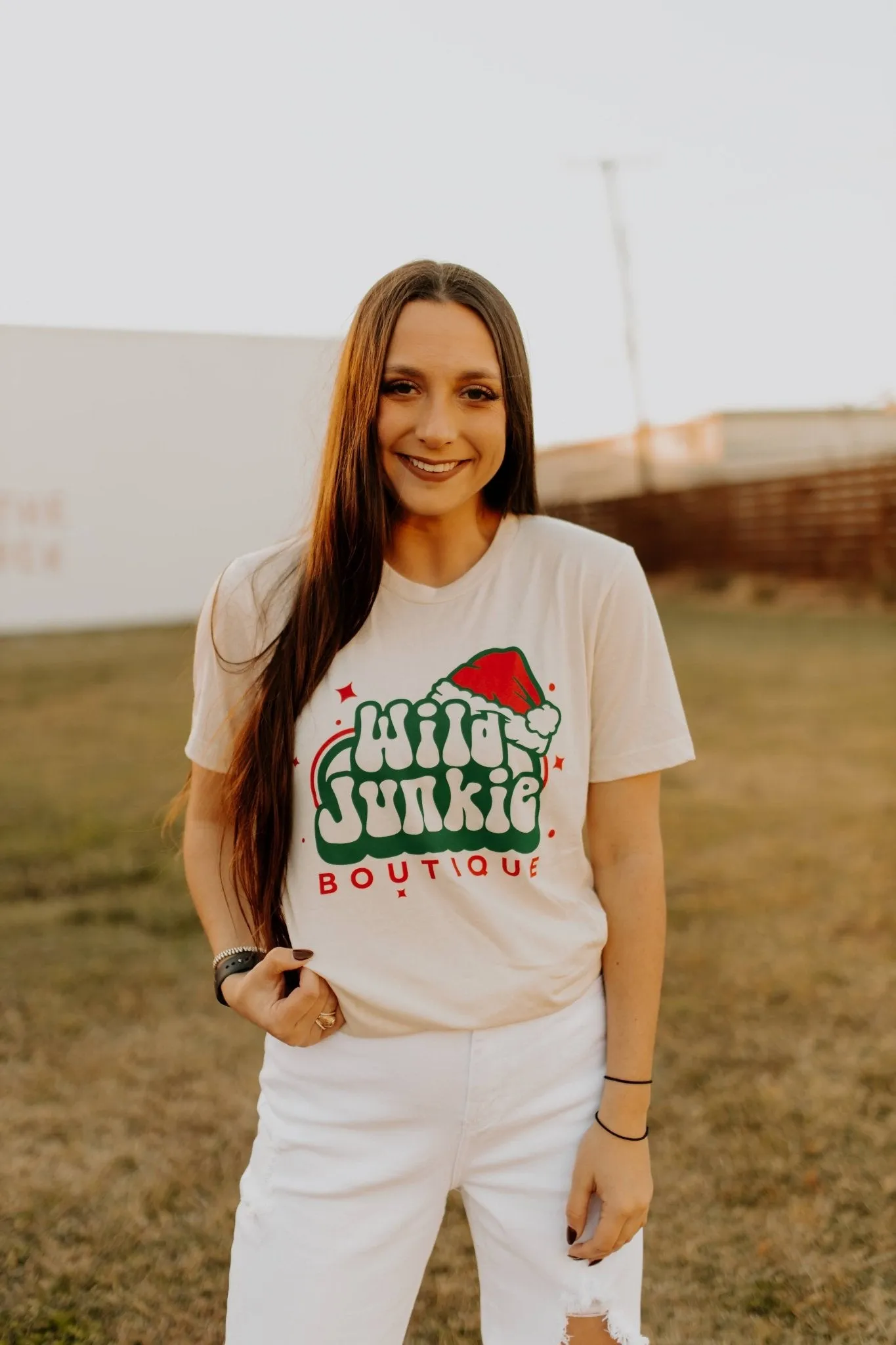 Wild Junkie Christmas Logo Graphic Tee