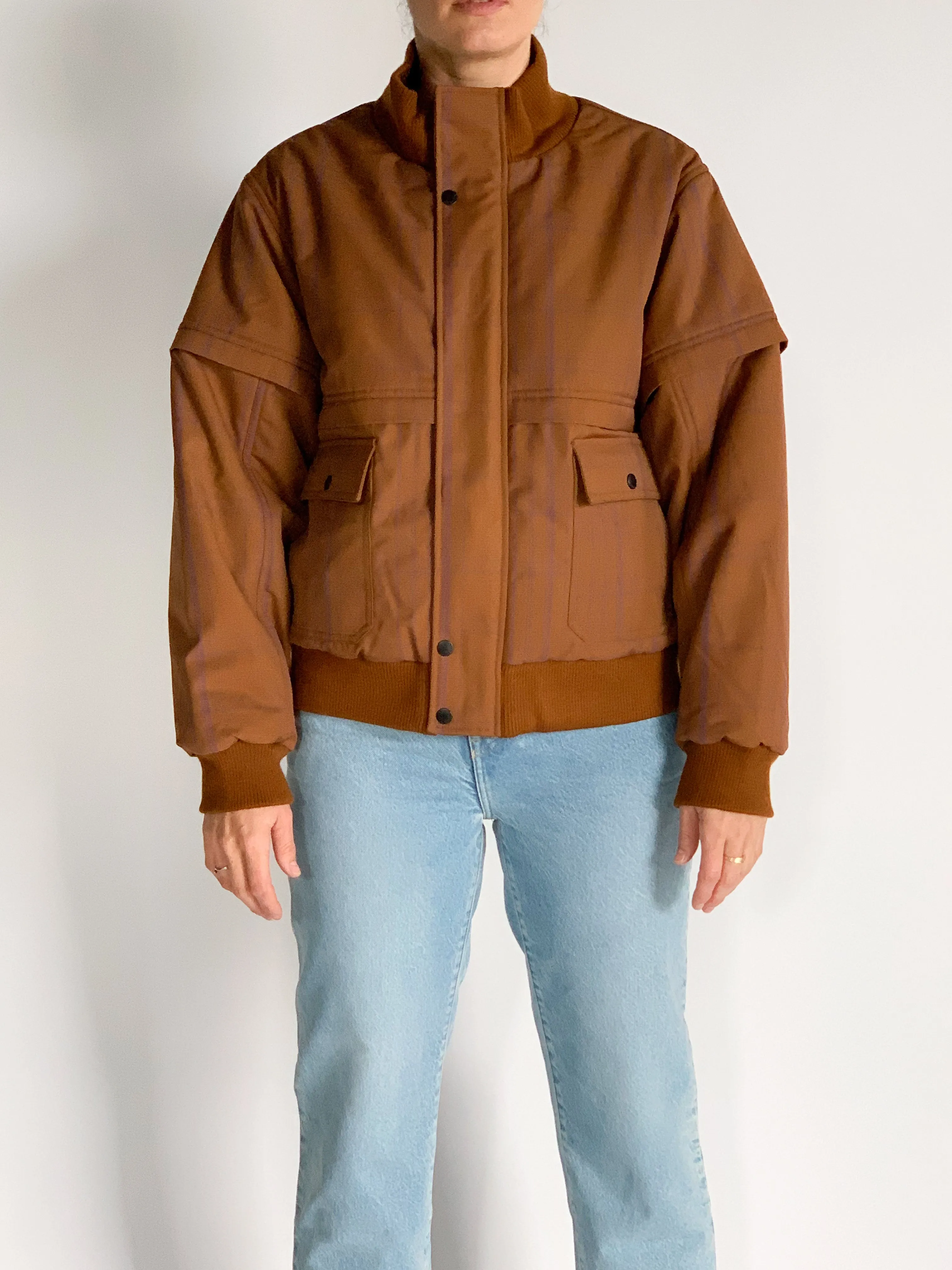 Wool Check Bomber