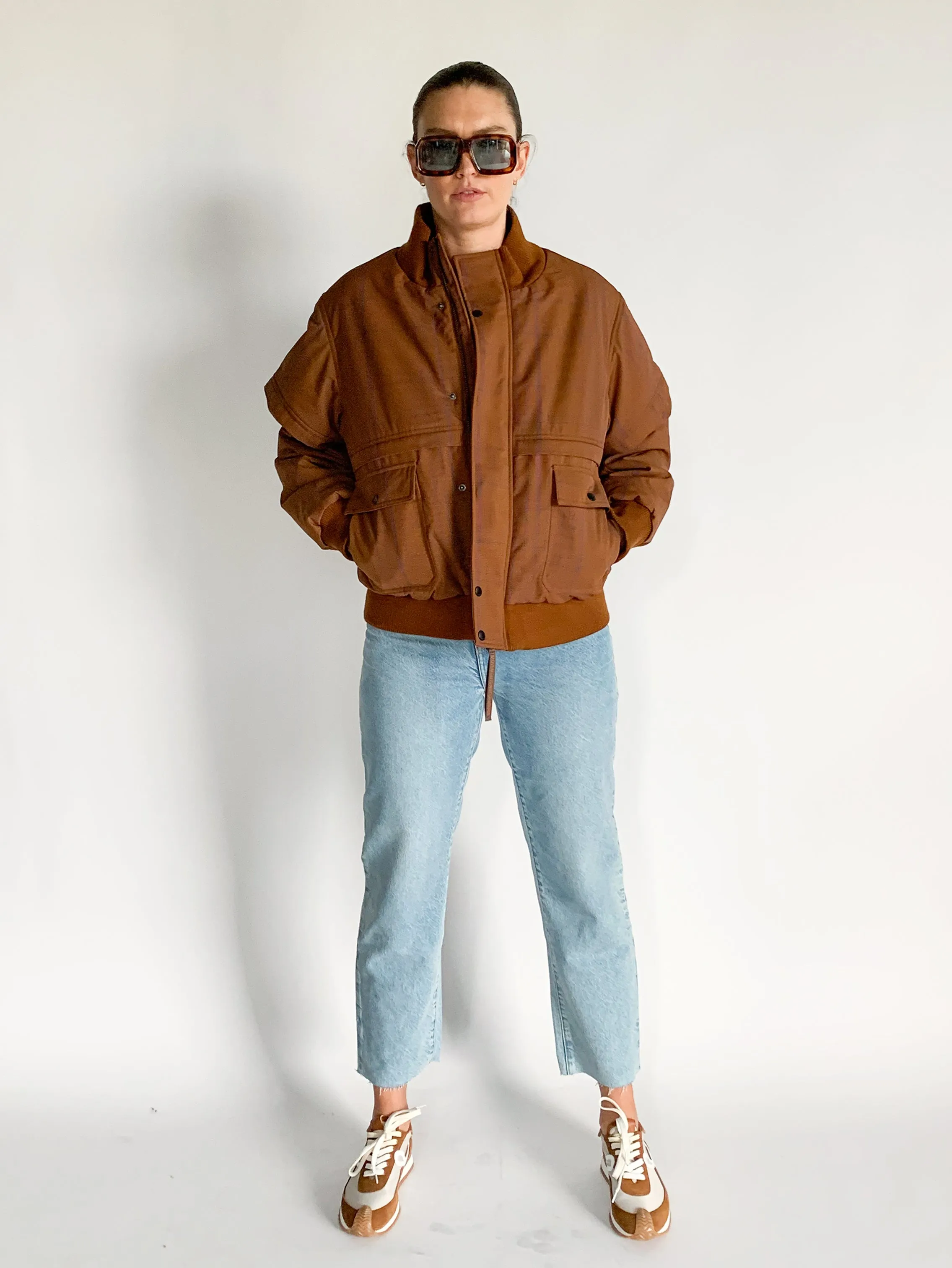 Wool Check Bomber