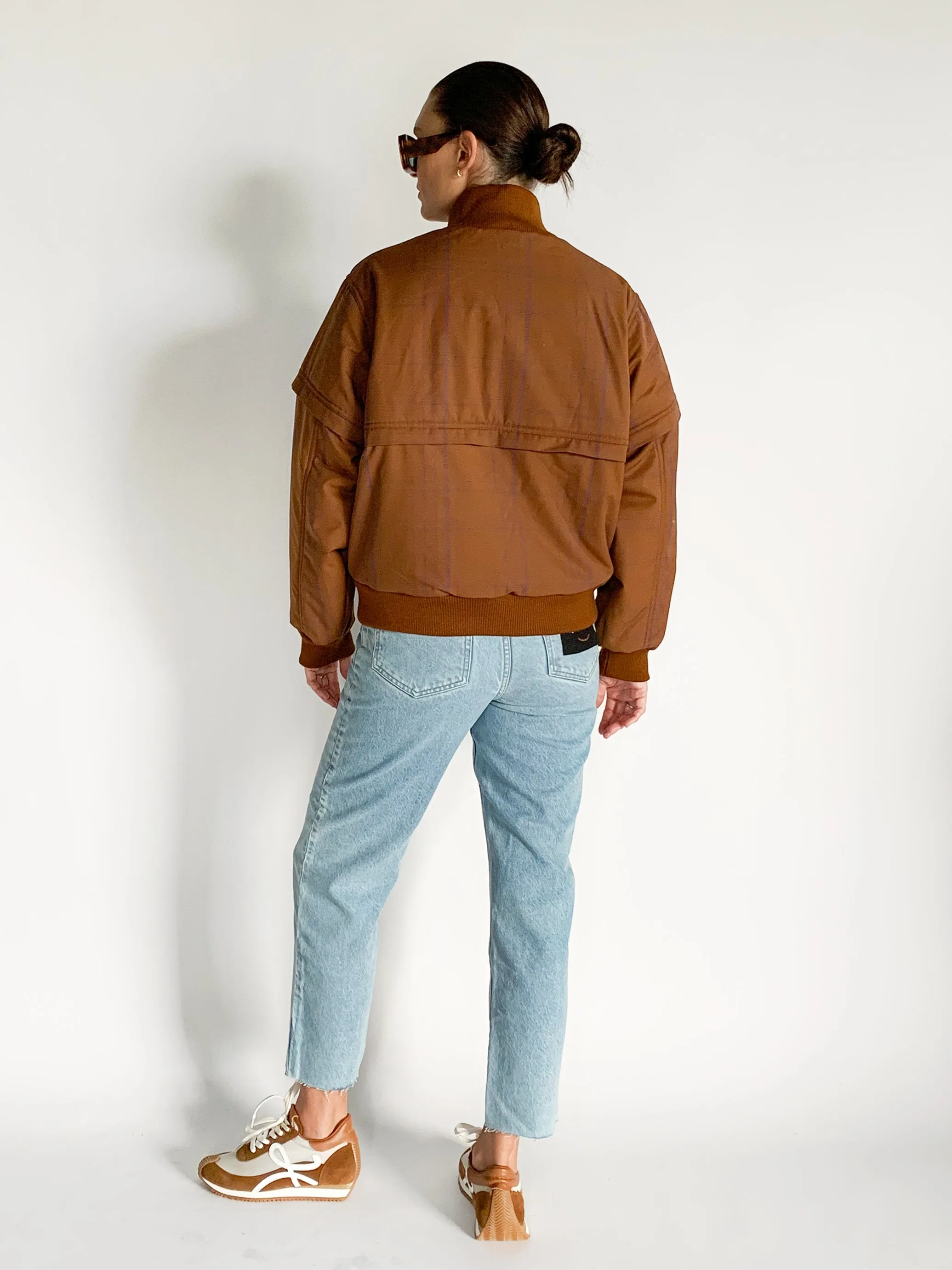 Wool Check Bomber