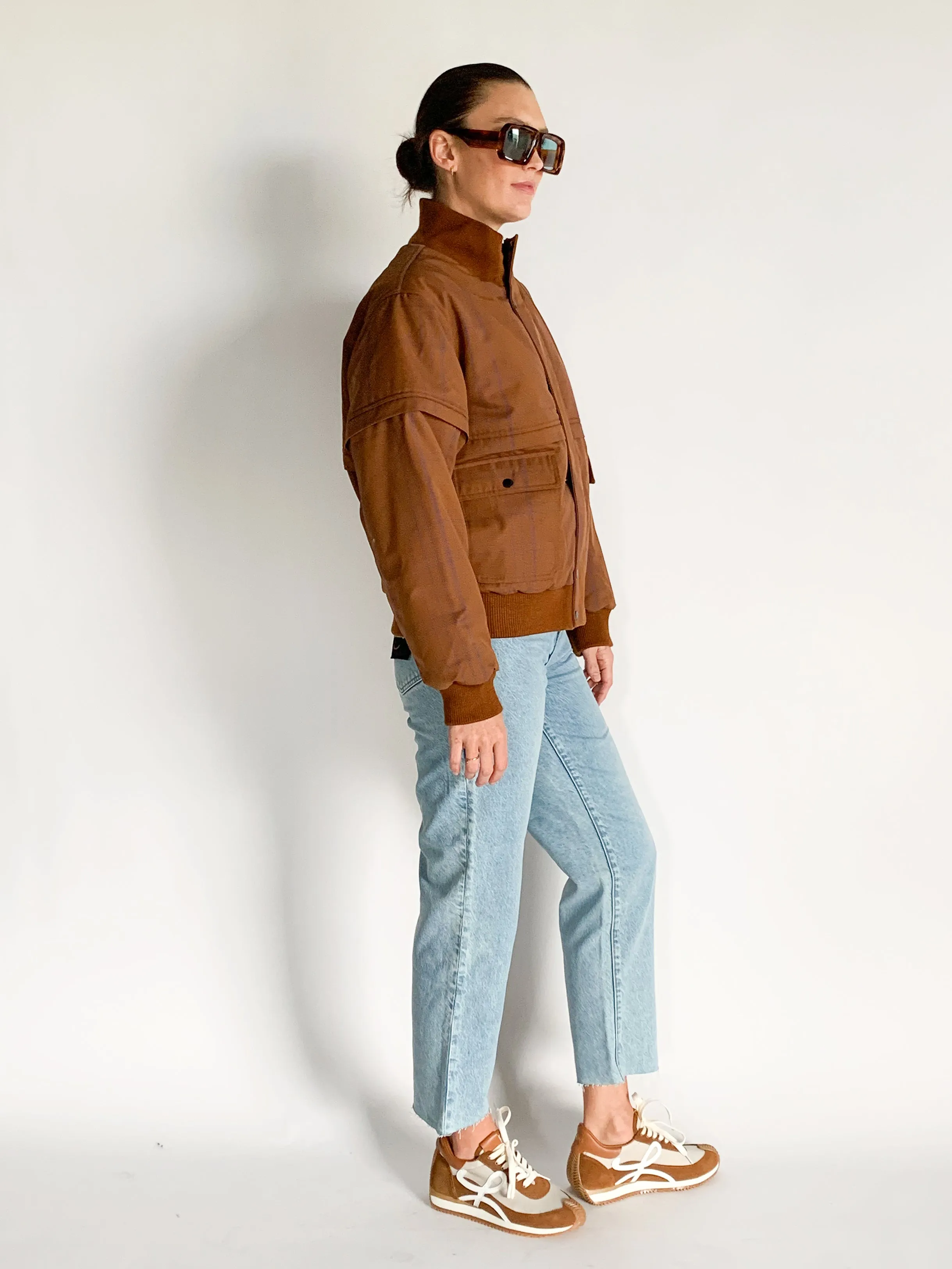 Wool Check Bomber